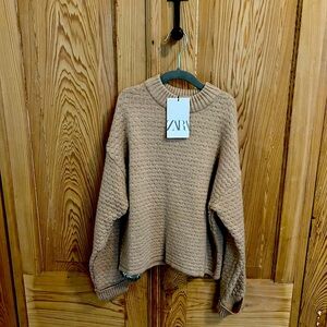 NWT tan Zara sweater